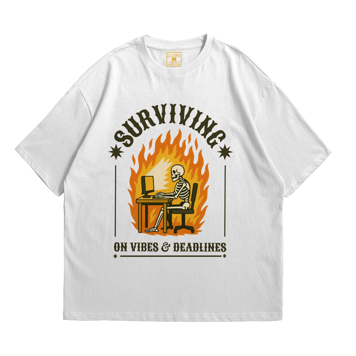 Premium Oversized Cotton Shirt: Vibes And Deadlines