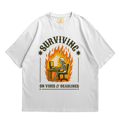 Premium Oversized Cotton Shirt: Vibes And Deadlines