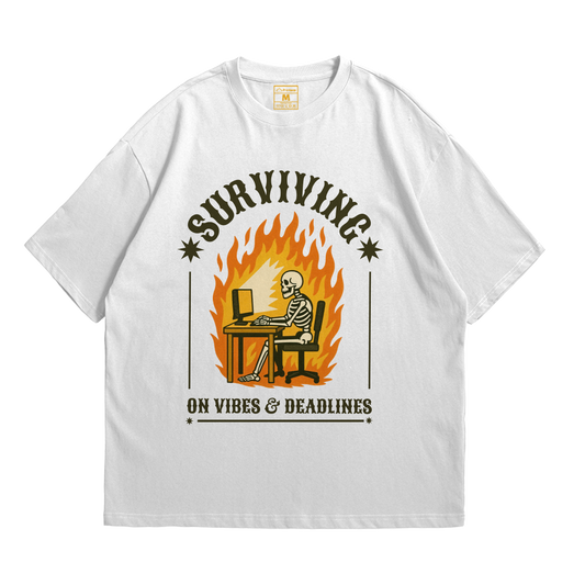 Premium Oversized Cotton Shirt: Vibes And Deadlines