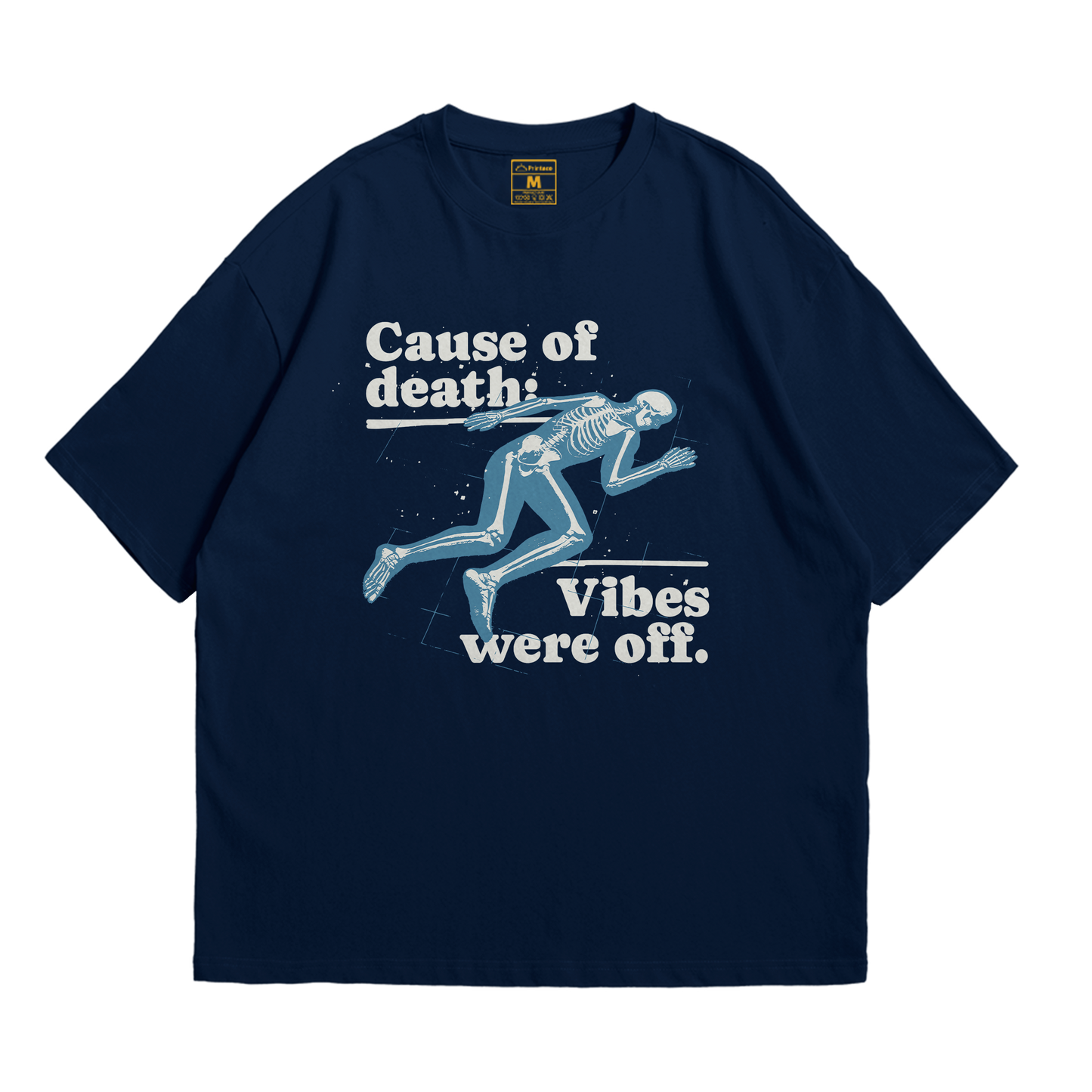 Premium Oversized Cotton Shirt: Vibes Were Off