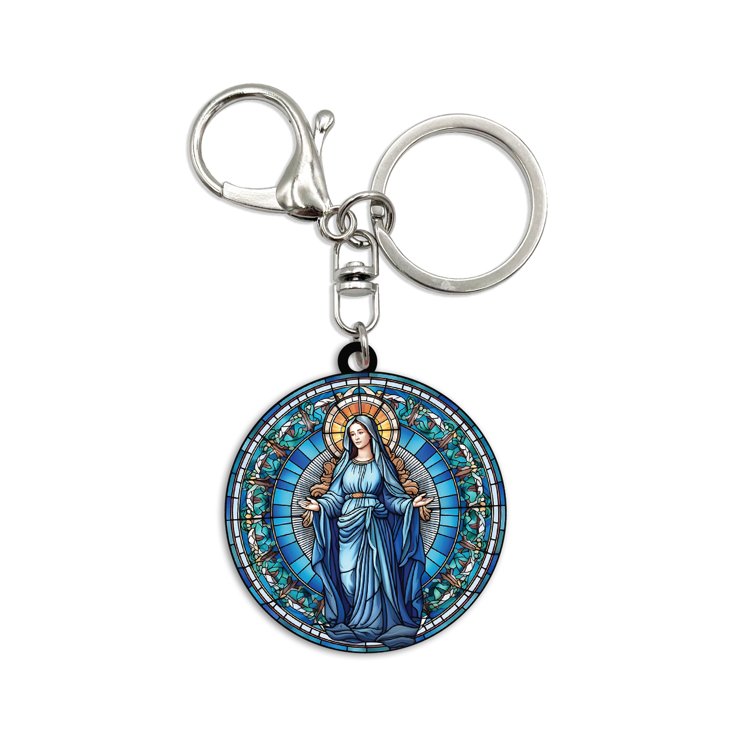 Acrylic Bag Charm: Virgin Mary