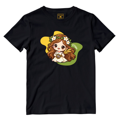 Cotton Shirt: Virgo Cartoon