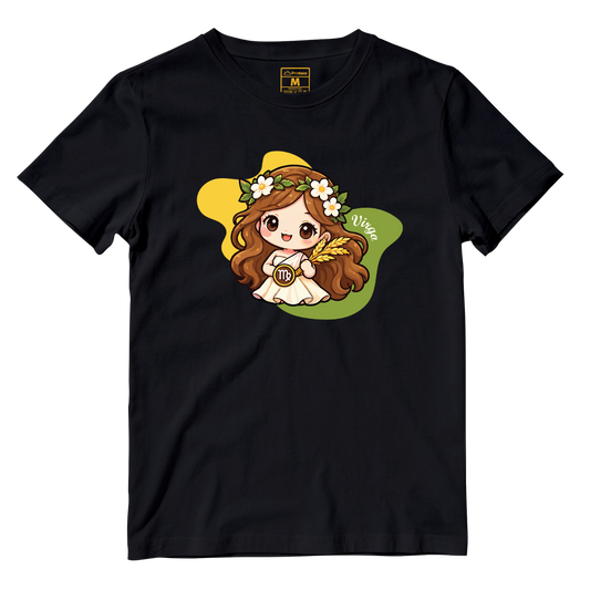 Cotton Shirt: Virgo Cartoon