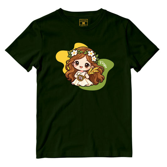 Cotton Shirt: Virgo Cartoon