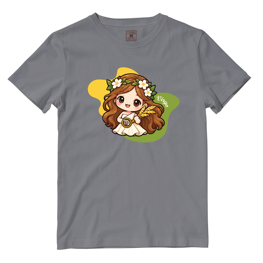 Cotton Shirt: Virgo Cartoon