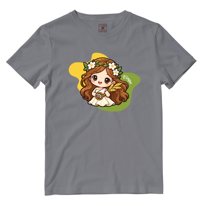 Cotton Shirt: Virgo Cartoon