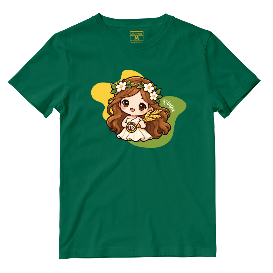 Cotton Shirt: Virgo Cartoon