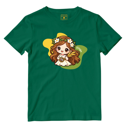 Cotton Shirt: Virgo Cartoon