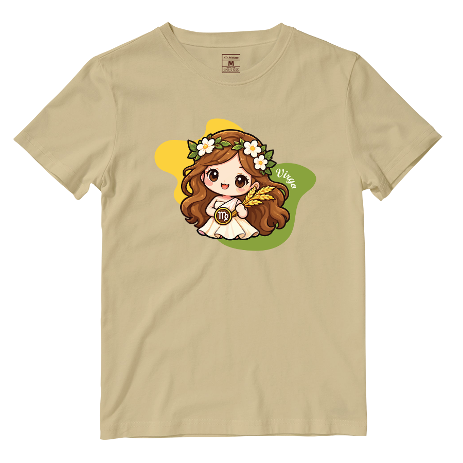 Cotton Shirt: Virgo Cartoon