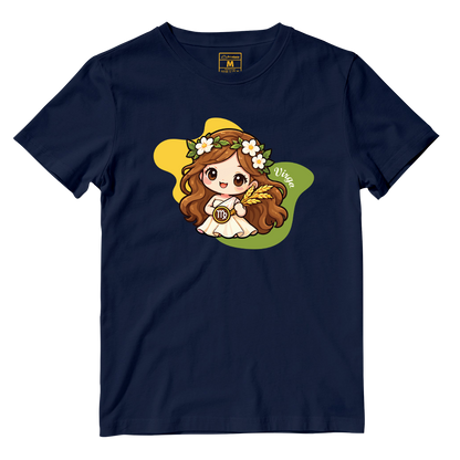 Cotton Shirt: Virgo Cartoon