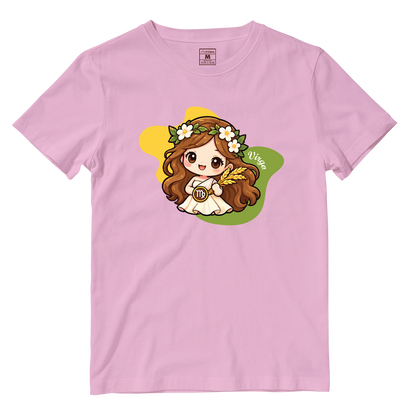 Cotton Shirt: Virgo Cartoon
