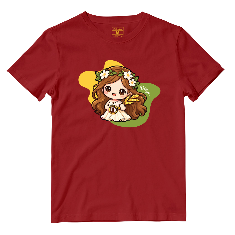 Cotton Shirt: Virgo Cartoon