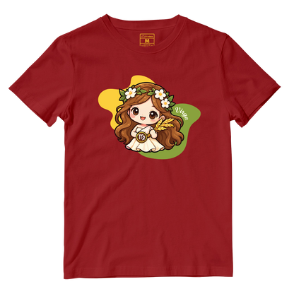 Cotton Shirt: Virgo Cartoon