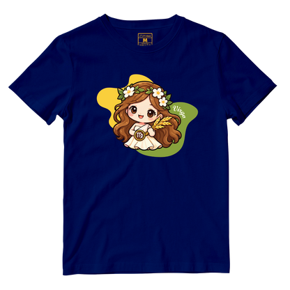 Cotton Shirt: Virgo Cartoon