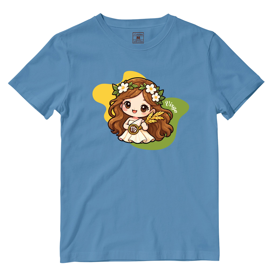 Cotton Shirt: Virgo Cartoon