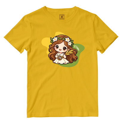 Cotton Shirt: Virgo Cartoon
