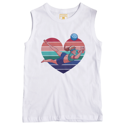 Sleeveless Drifit Shirt: Volleyball Dig