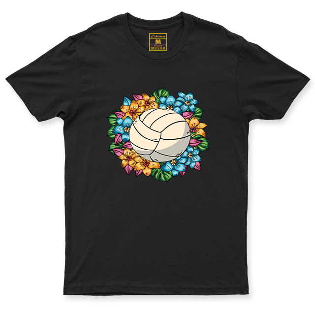Drifit Shirt: Volleyball Flower