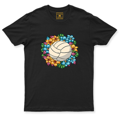 Drifit Shirt: Volleyball Flower