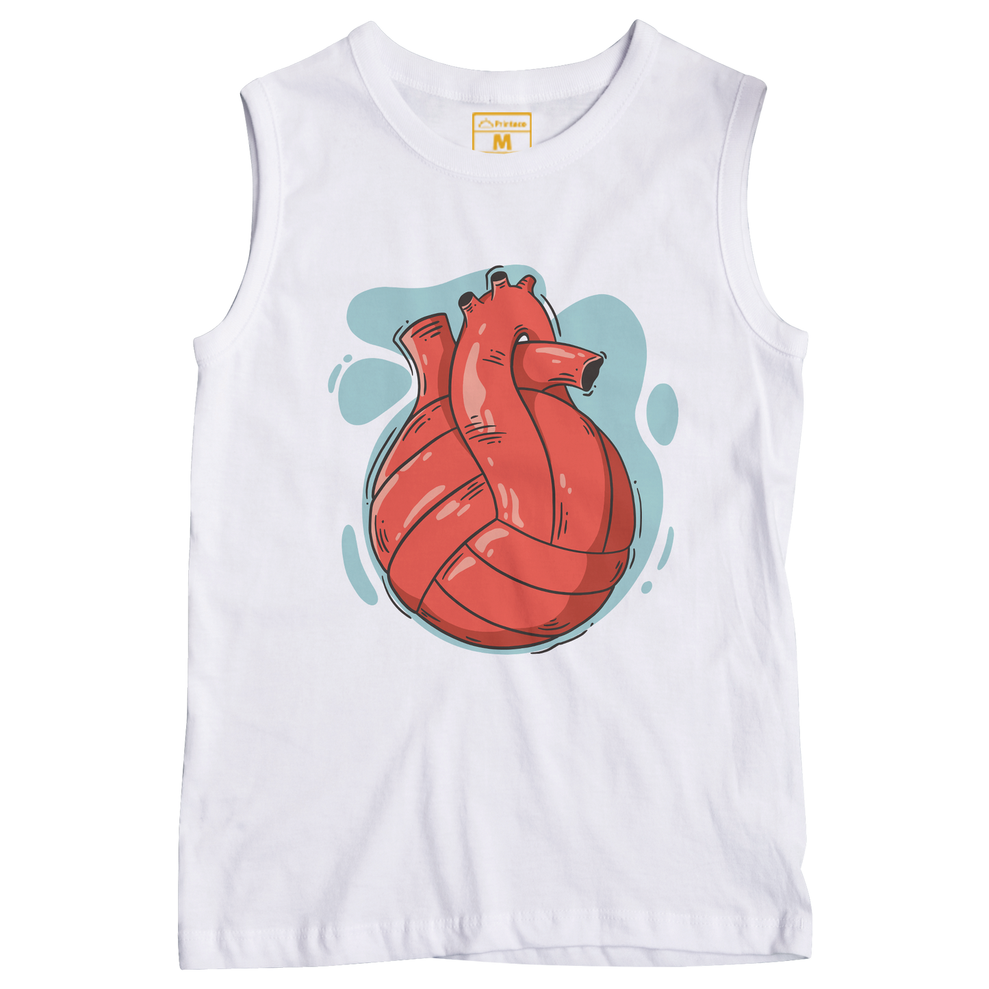 Sleeveless Drifit Shirt: Volleyball Heart