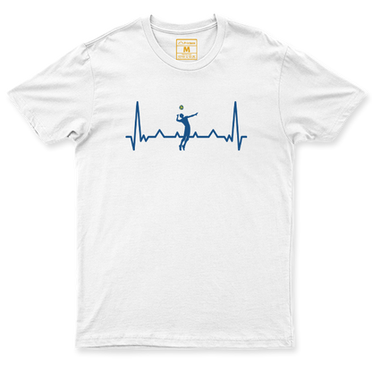 Drifit Shirt: Volleyball Heartbeat