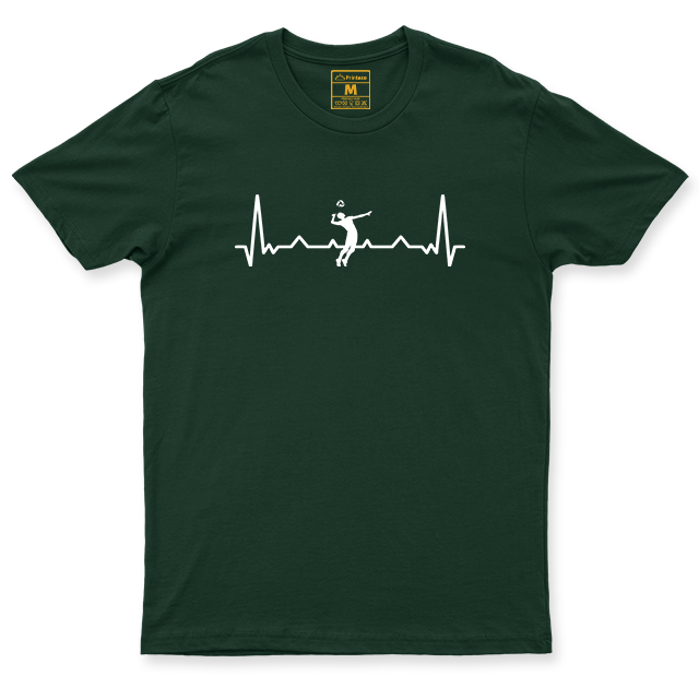 Drifit Shirt: Volleyball Heartbeat