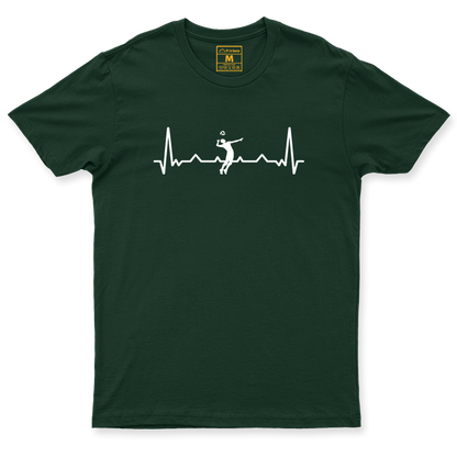 Drifit Shirt: Volleyball Heartbeat