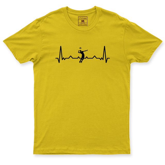 Drifit Shirt: Volleyball Heartbeat