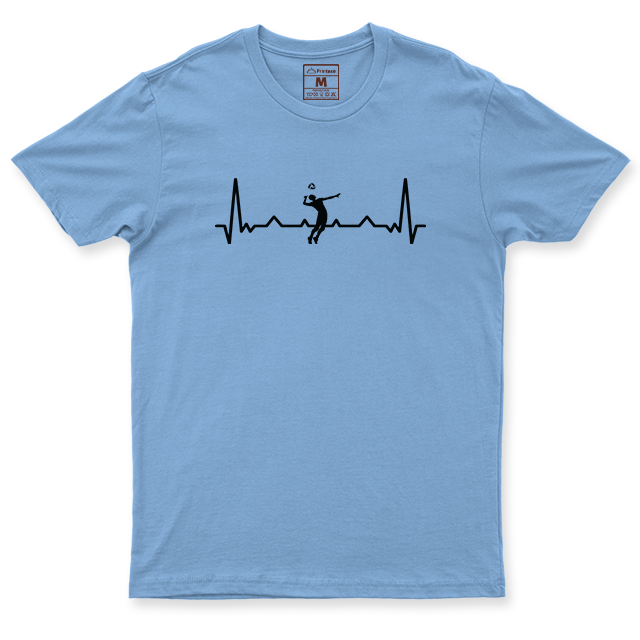 Drifit Shirt: Volleyball Heartbeat