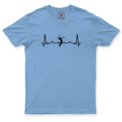 Drifit Shirt: Volleyball Heartbeat