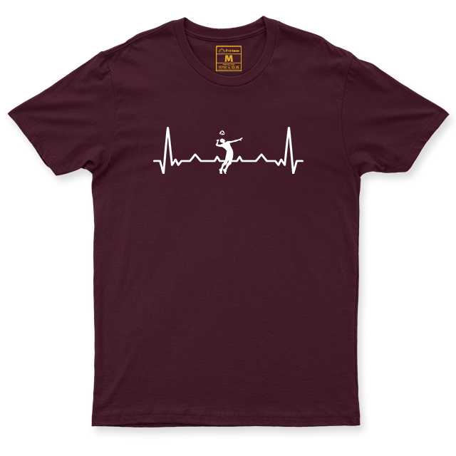 Drifit Shirt: Volleyball Heartbeat