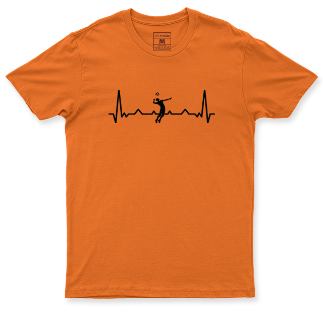 Drifit Shirt: Volleyball Heartbeat