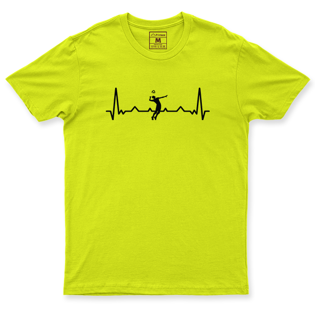 Drifit Shirt: Volleyball Heartbeat