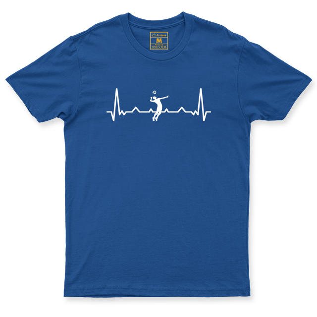 Drifit Shirt: Volleyball Heartbeat