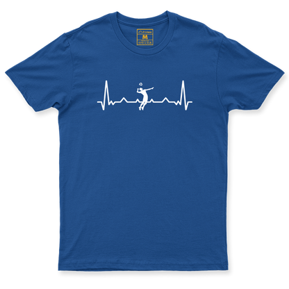 Drifit Shirt: Volleyball Heartbeat