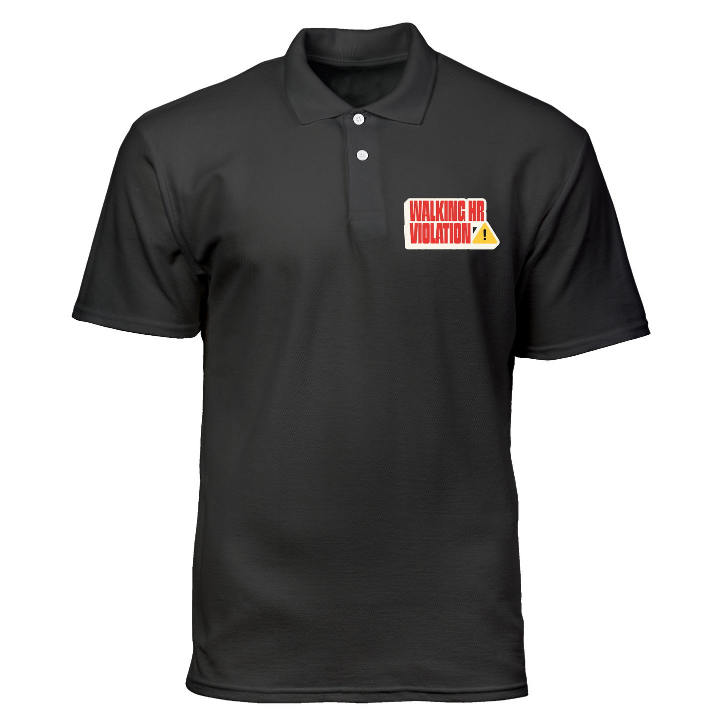 Cotton Polo Shirt: Walking HR Violation Pocket