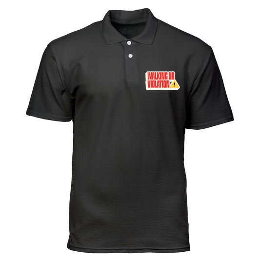 Cotton Polo Shirt: Walking HR Violation Pocket