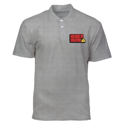 Cotton Polo Shirt: Walking HR Violation Pocket