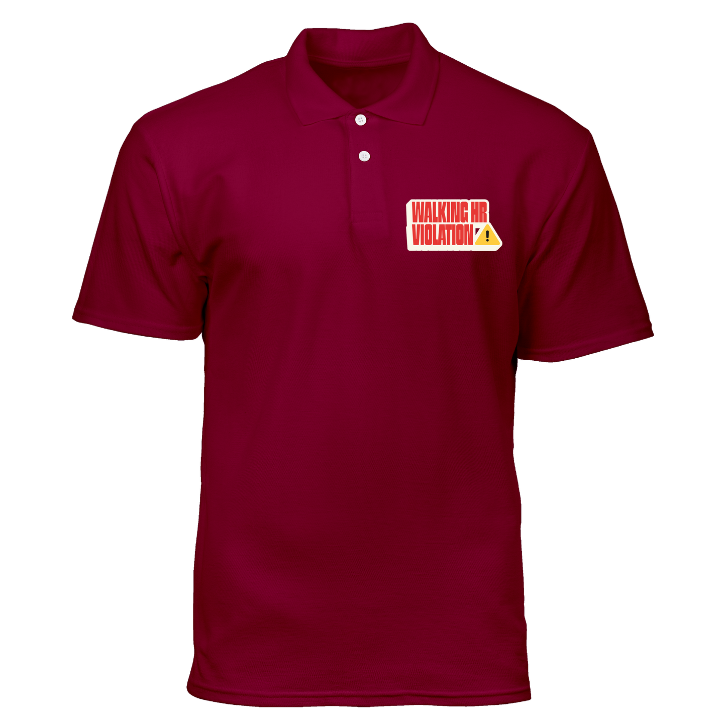 Cotton Polo Shirt: Walking HR Violation Pocket