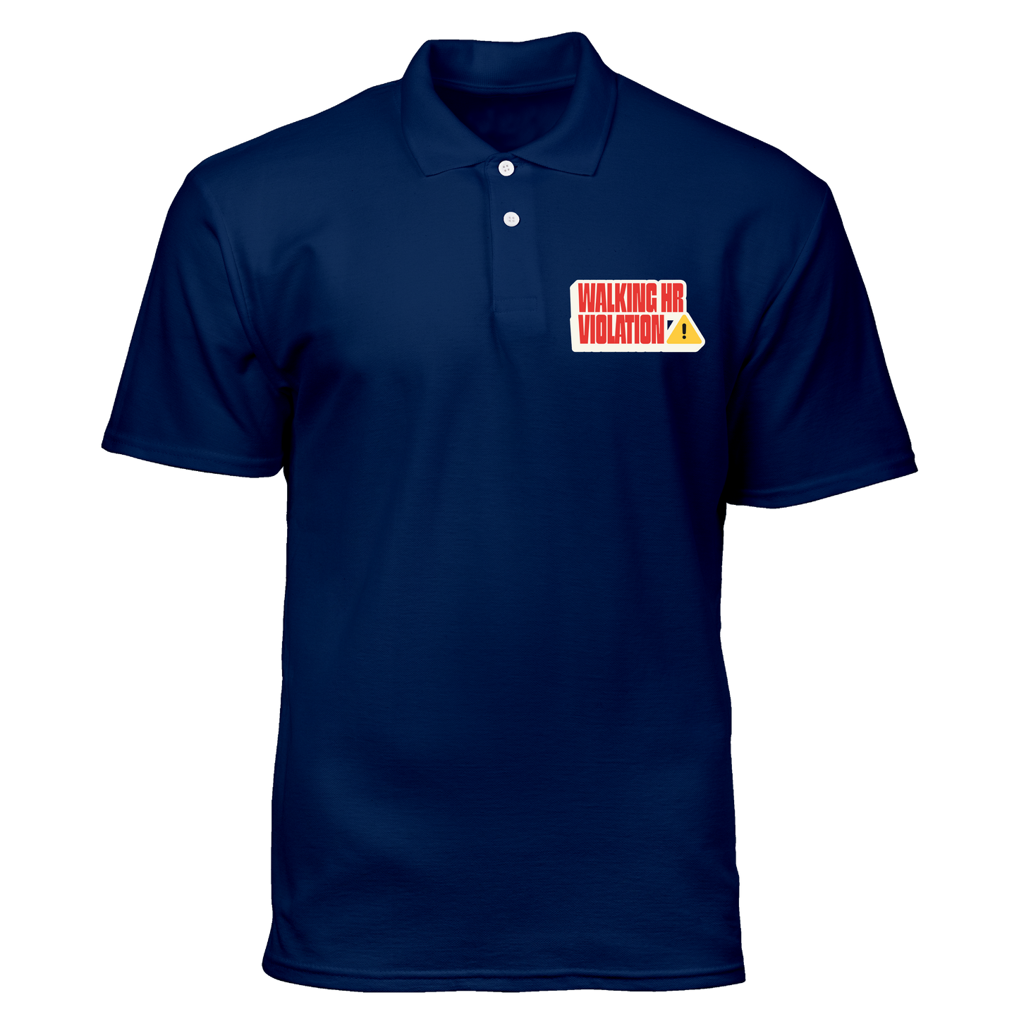 Cotton Polo Shirt: Walking HR Violation Pocket