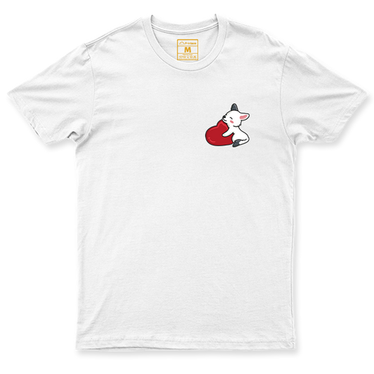 C. Spandex Shirt: White Puppy Heart Pocketee