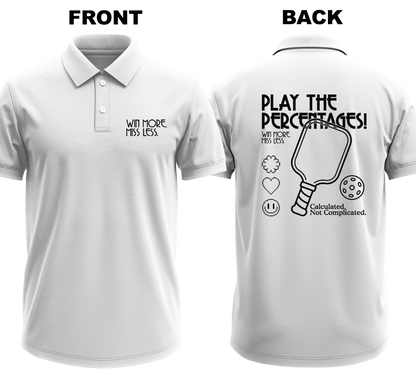 Drifit Polo Shirt: Win More Miss Less (Front & Back)