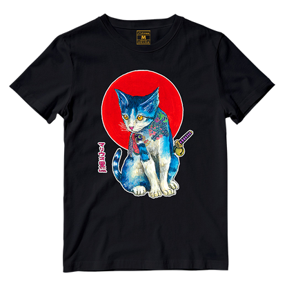 Cotton Shirt: Yakuza Cat