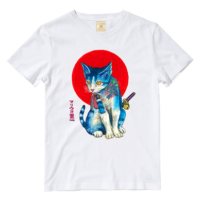 Cotton Shirt: Yakuza Cat