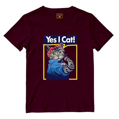 Cotton Shirt: Yes I Cat