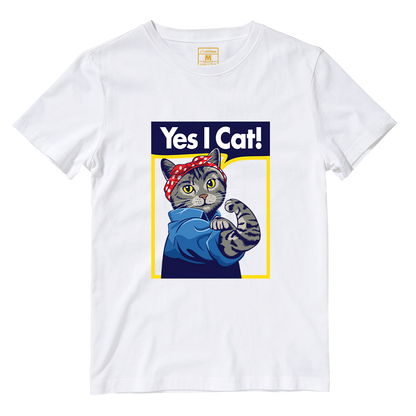 Cotton Shirt: Yes I Cat