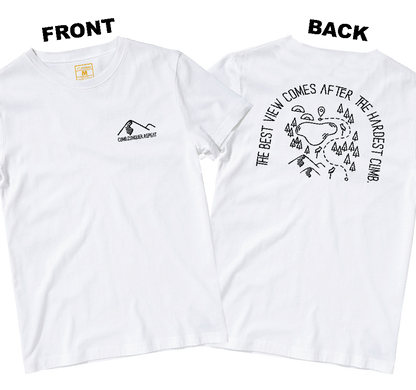 Drifit Shirt: Climb Conquer Repeat (Front and Back)