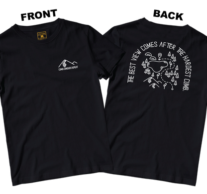 Drifit Shirt: Climb Conquer Repeat (Front and Back)