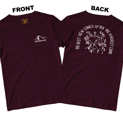 Drifit Shirt: Climb Conquer Repeat (Front and Back)