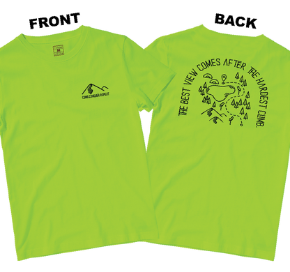 Drifit Shirt: Climb Conquer Repeat (Front and Back)